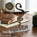 Emblema Profissões Faculdade Homenagem Prateado