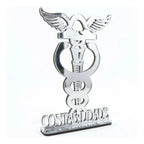 Emblema Profissões Faculdade Homenagem Prateado