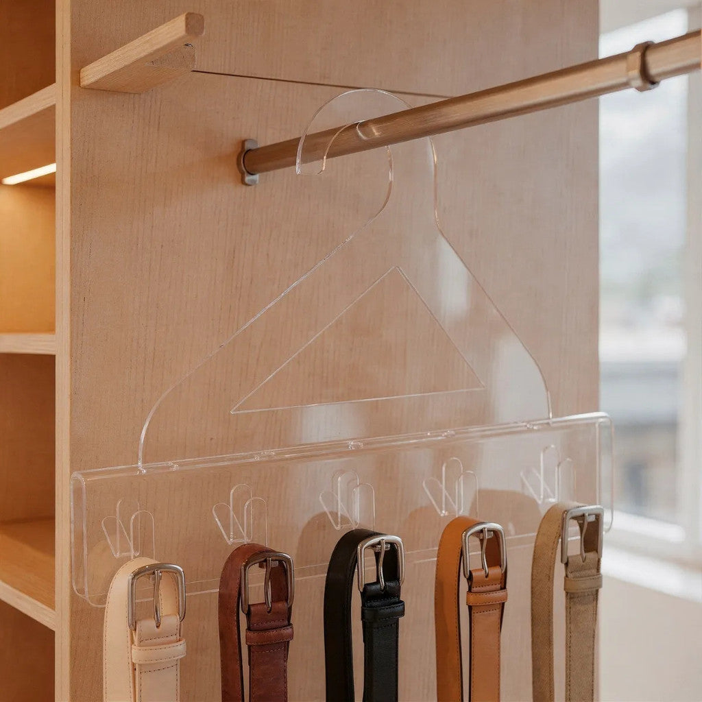 Cabide Porta Cintos Organizador Closet Armário Suporte Ganchos Organização Guarda Roupa Roupa Expositor Acessórios