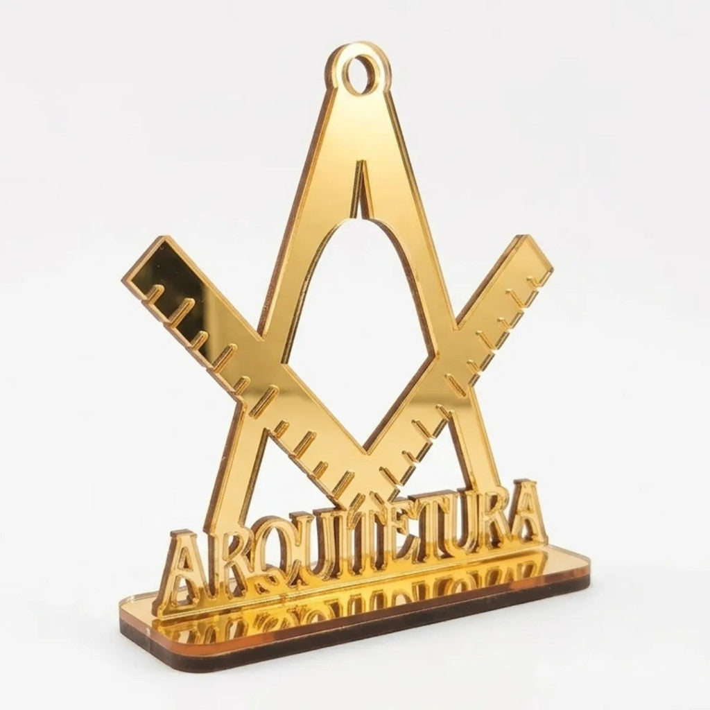 Emblema Profissões Faculdade Homenagem Dourado