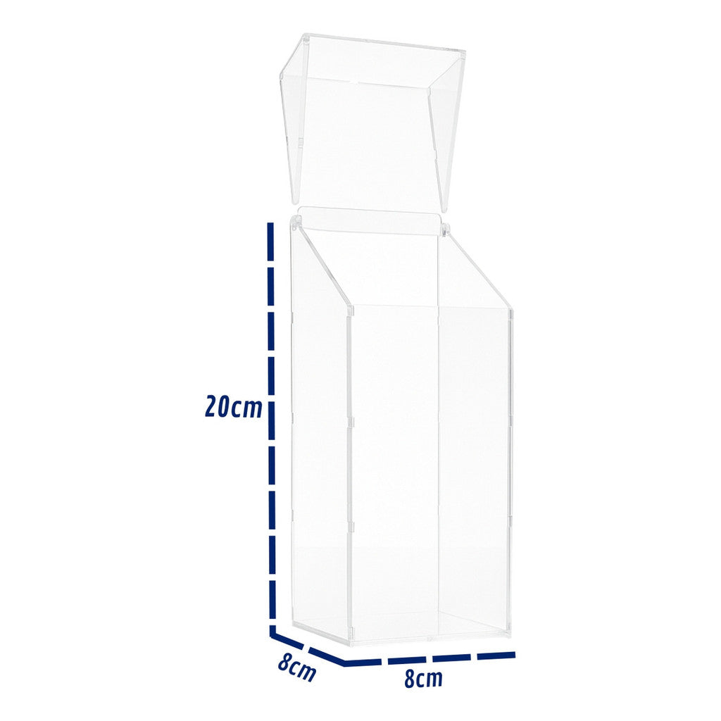 Organizador Maquiagem Porta Pincel Tampa Suporte Penteadeira Cosmético Estojo Batom Caixa