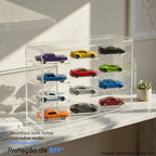 Suporte Display 12 Carrinhos Hot Wheels Expositor Modular Coleção Empilhavel Encaixável
